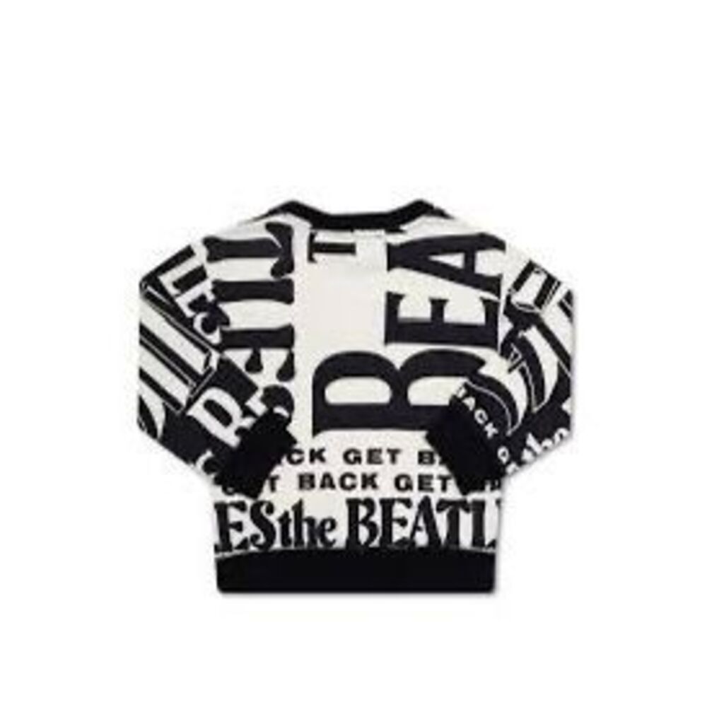 NWT kids' Stella McCartney "The Beatles Get Back" intarsia cotton sweater  Size